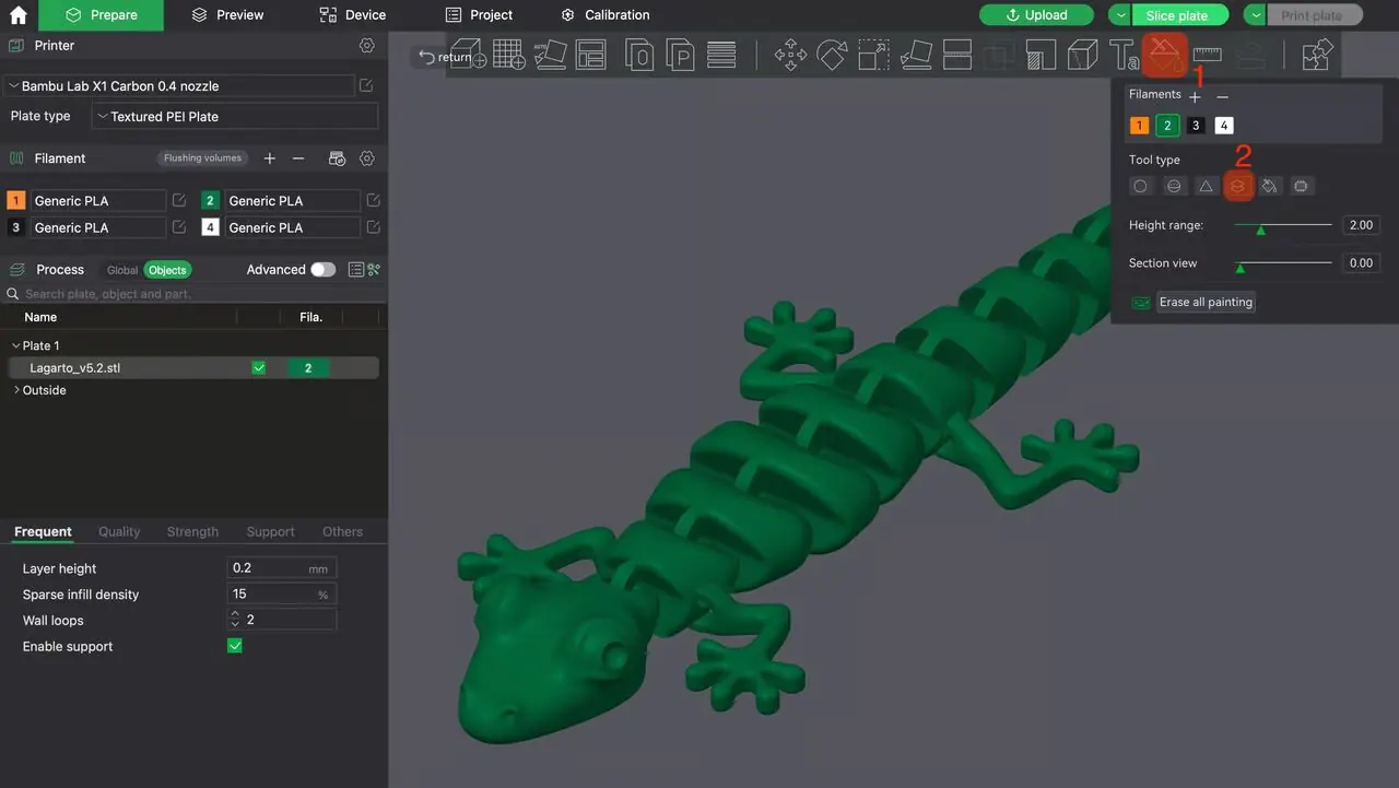 Add color with the Color Painting tool
