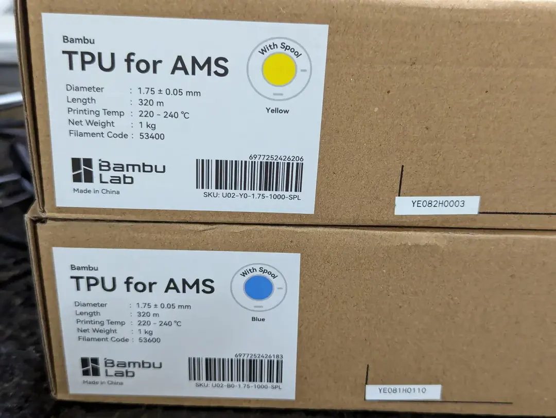 An image of Bambu Lab TPU for AMS packaging