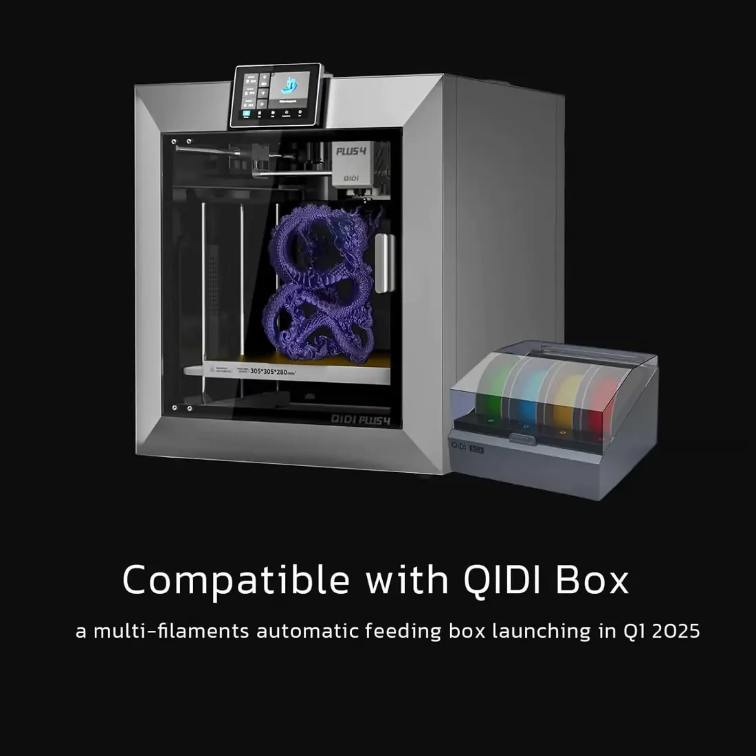 An image of the Qidi Box featured on Fabreeko's Plus4 product page